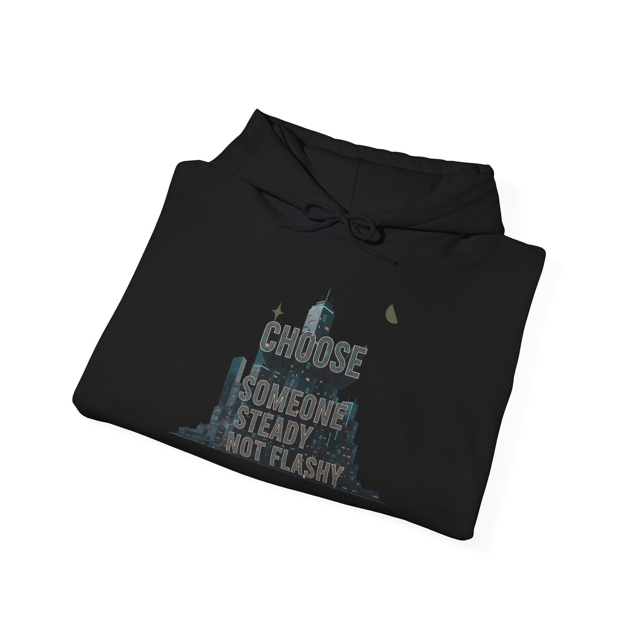 Neo‑Deco Chrome Geometry Hoodie | Art Deco pattern, chrome accents