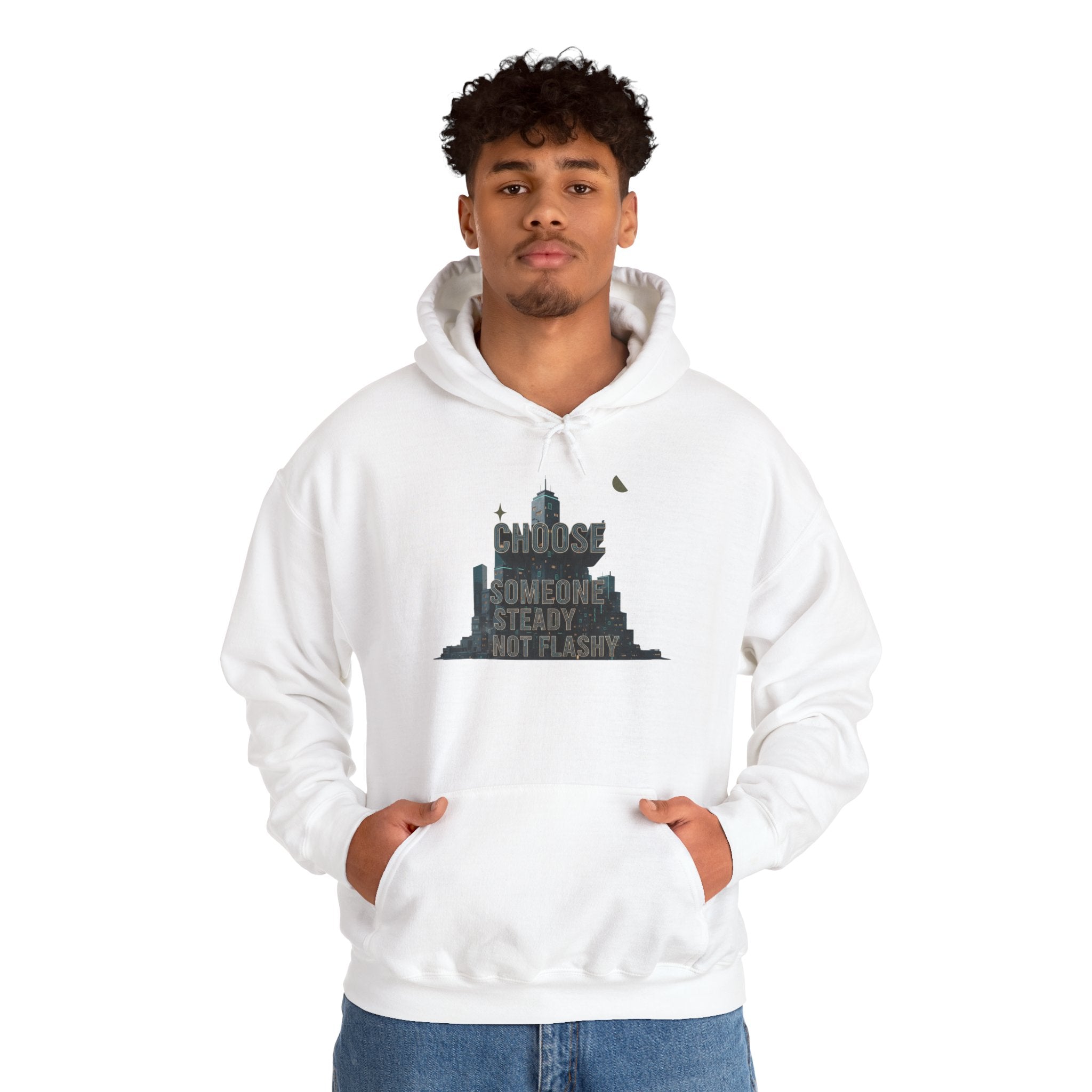Neo‑Deco Chrome Geometry Hoodie | Art Deco pattern, chrome accents