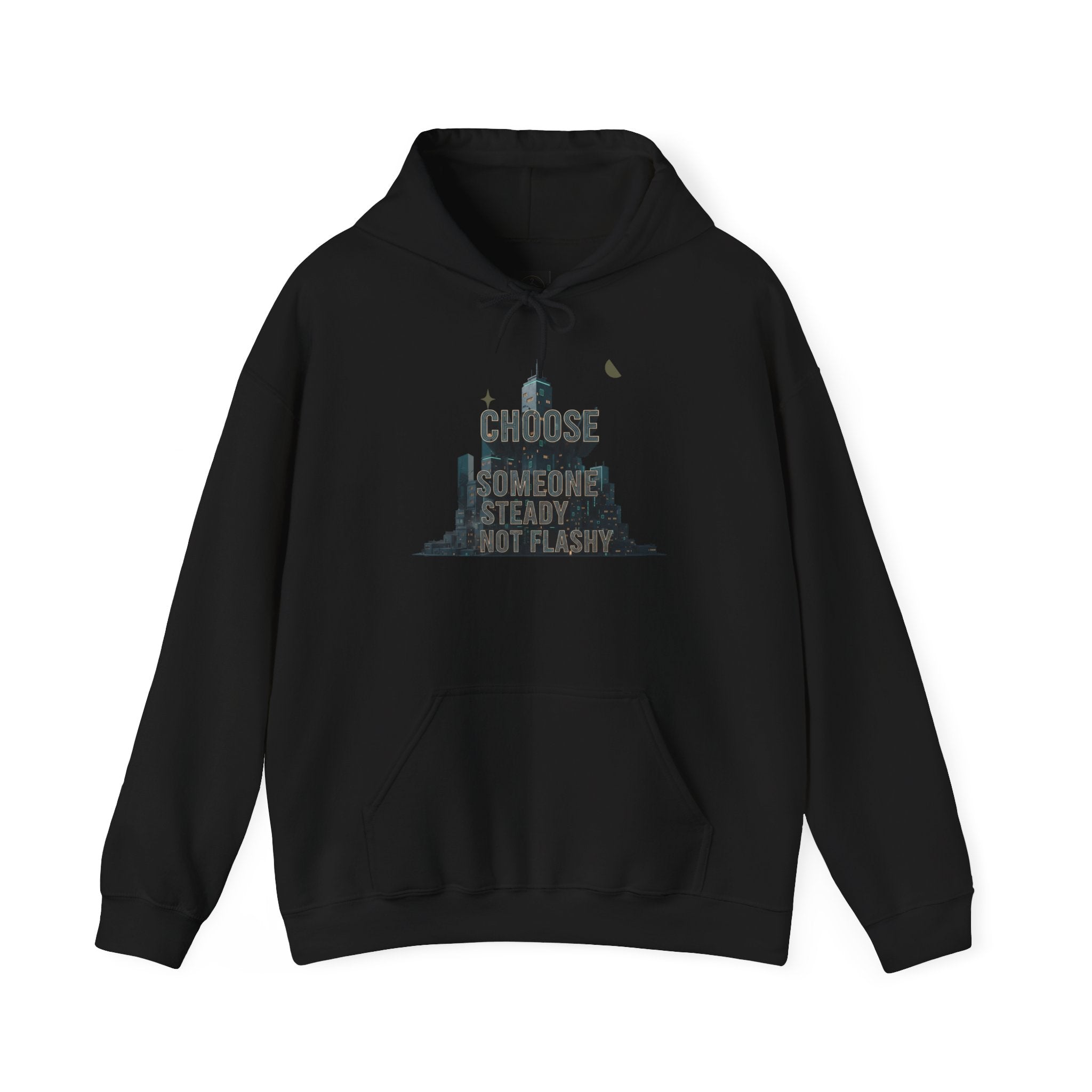 Neo‑Deco Chrome Geometry Hoodie | Art Deco pattern, chrome accents