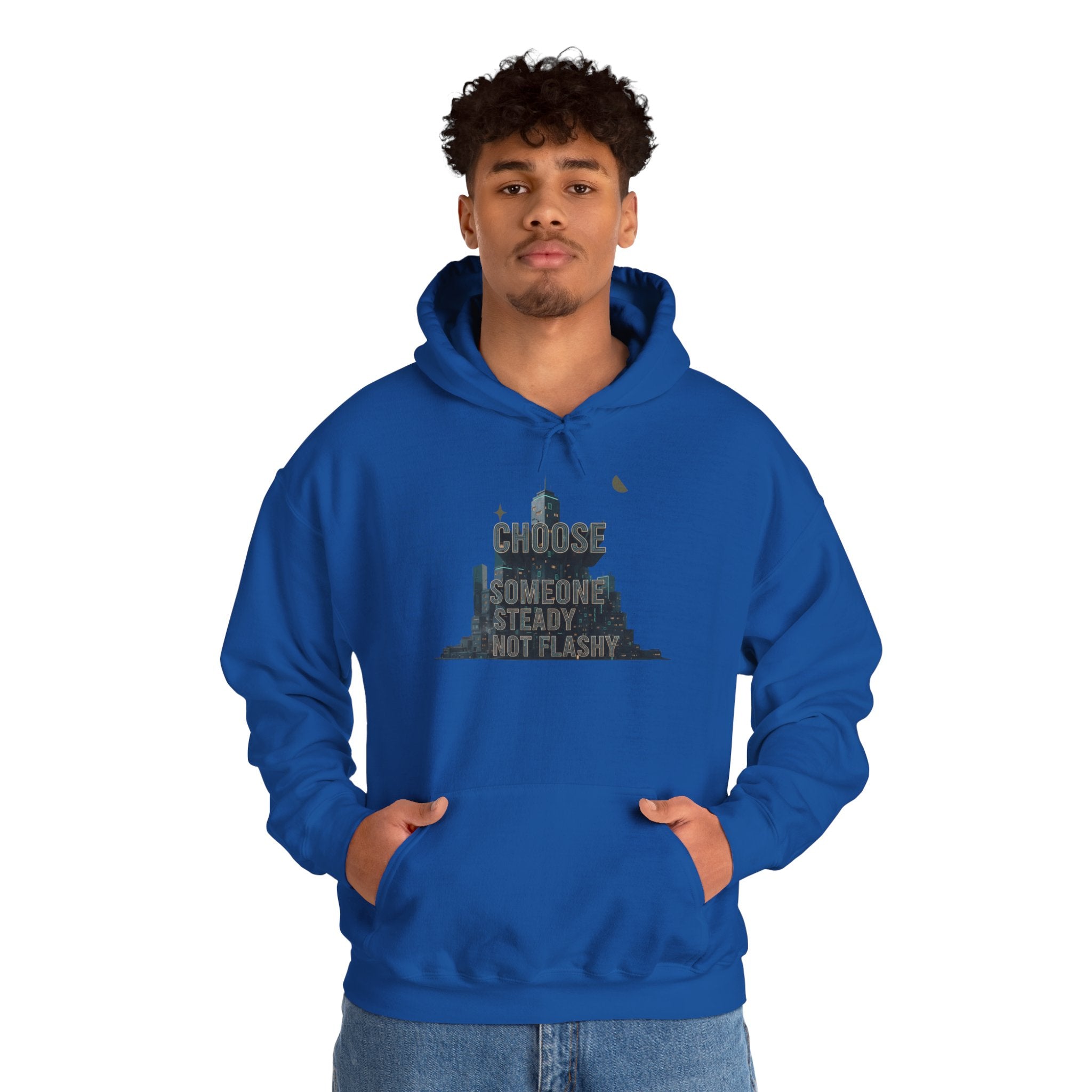 Neo‑Deco Chrome Geometry Hoodie | Art Deco pattern, chrome accents