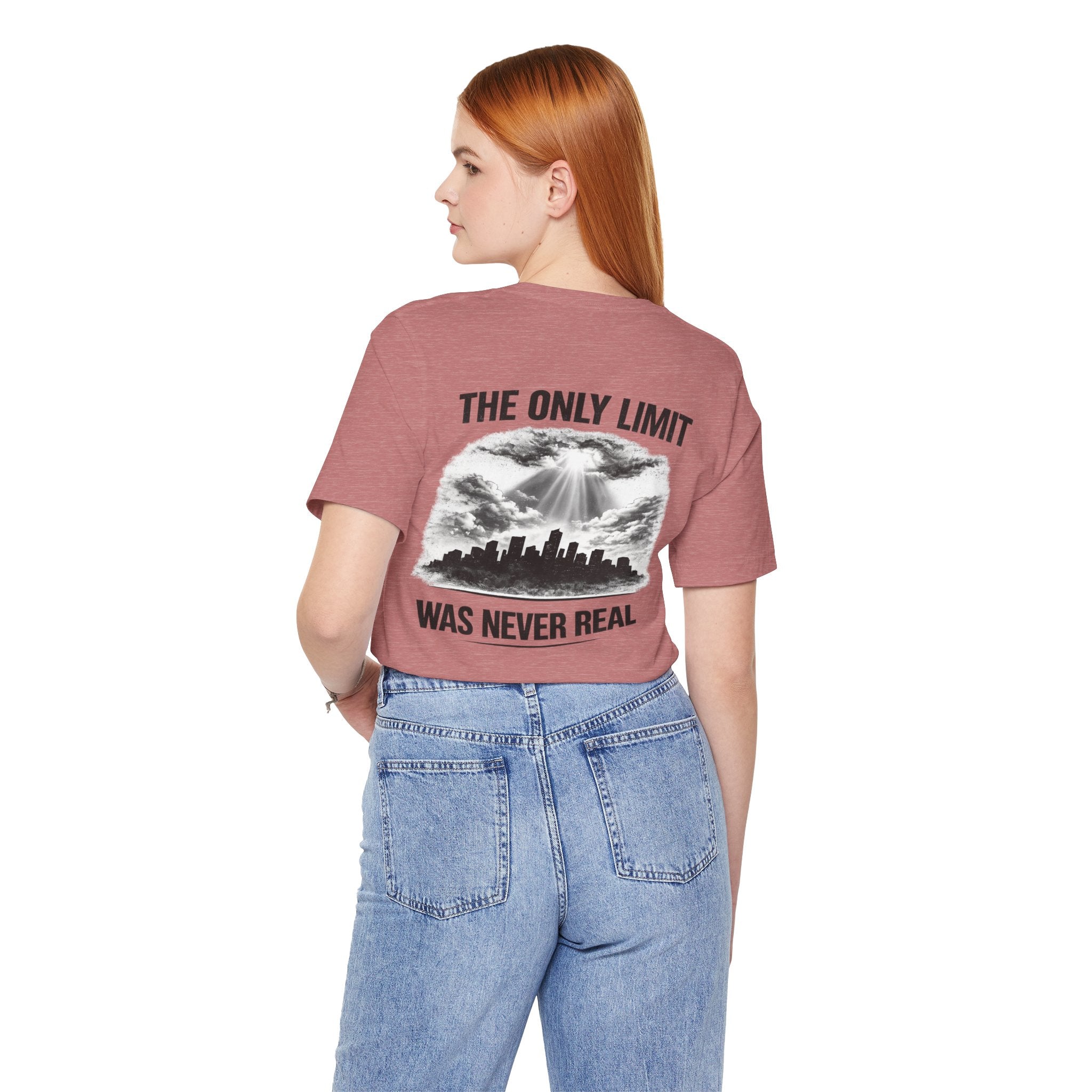 "No Ceiling / The Only Limit Was Never Real" Inspirational Graphic Tee