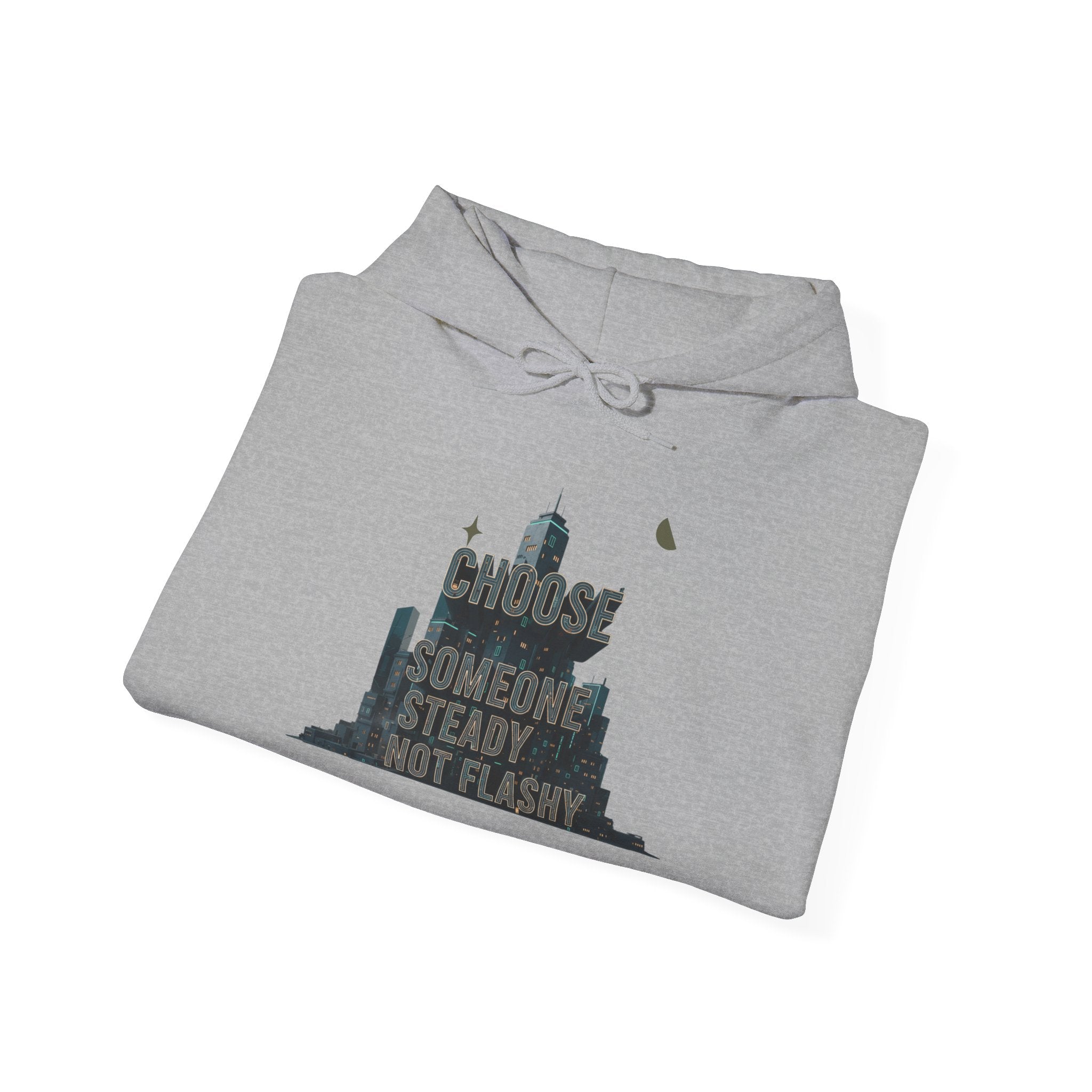 Neo‑Deco Chrome Geometry Hoodie | Art Deco pattern, chrome accents