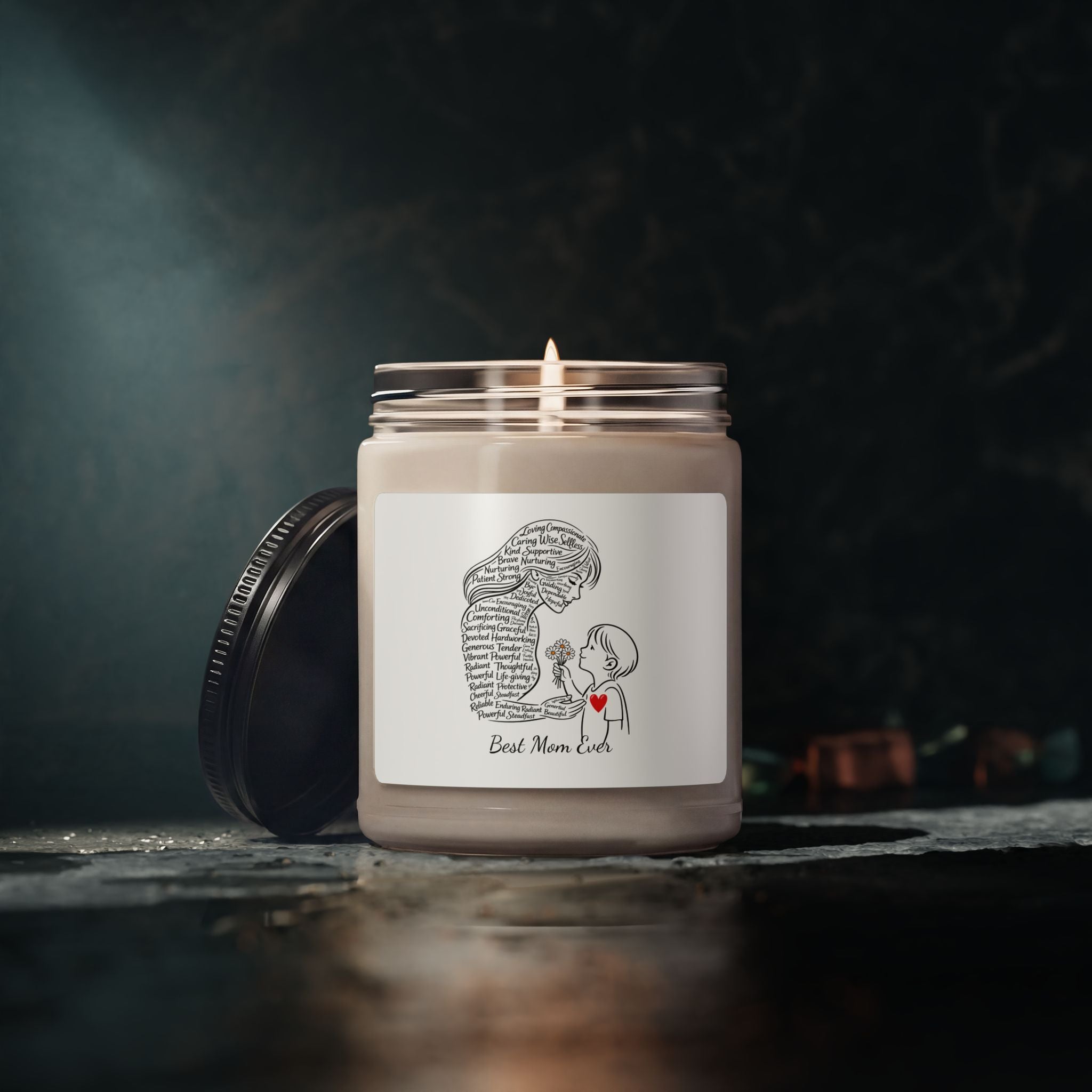 Best Mom Ever Soy Candle – 9 oz Scented Gift for Mother’s Day