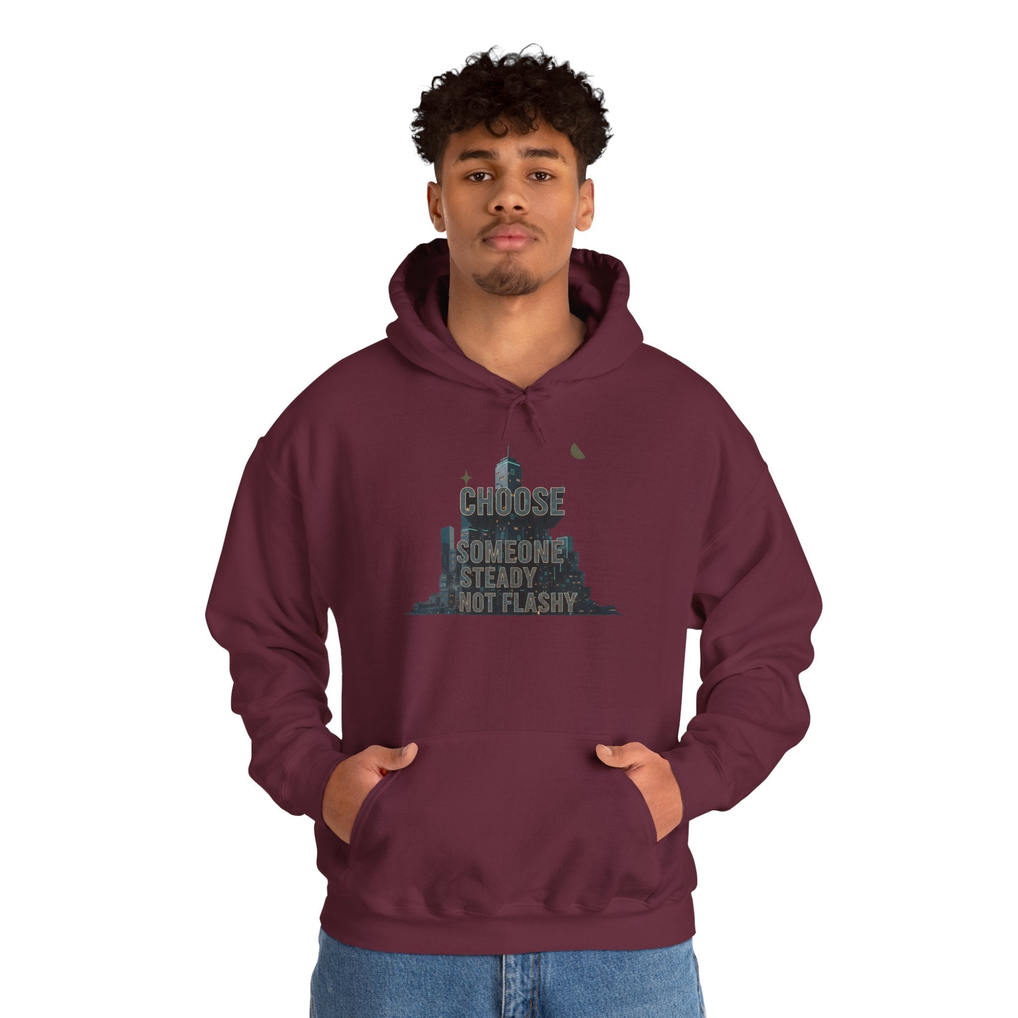 Neo‑Deco Chrome Geometry Hoodie | Art Deco pattern, chrome accents