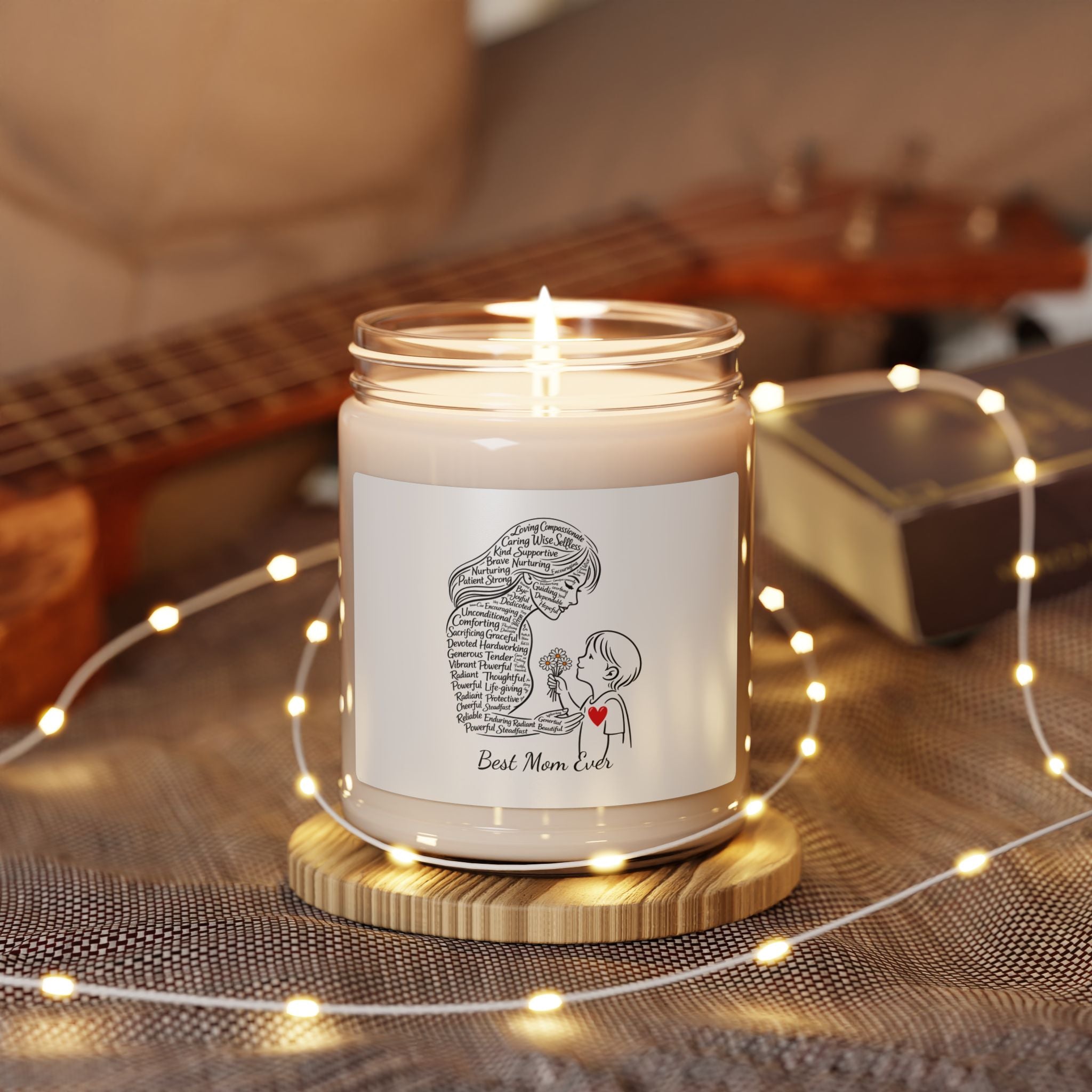 Best Mom Ever Soy Candle – 9 oz Scented Gift for Mother’s Day