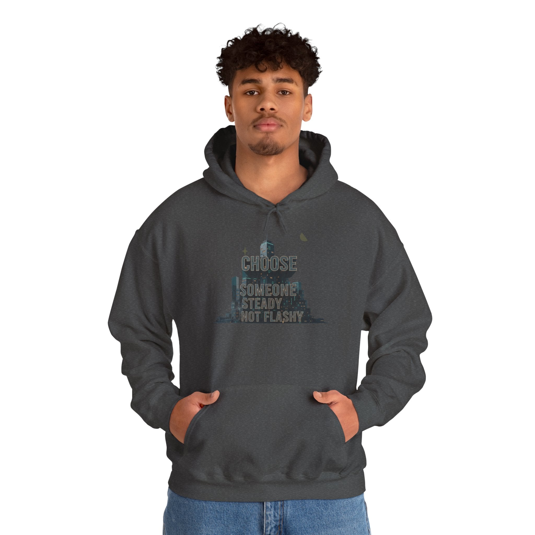 Neo‑Deco Chrome Geometry Hoodie | Art Deco pattern, chrome accents