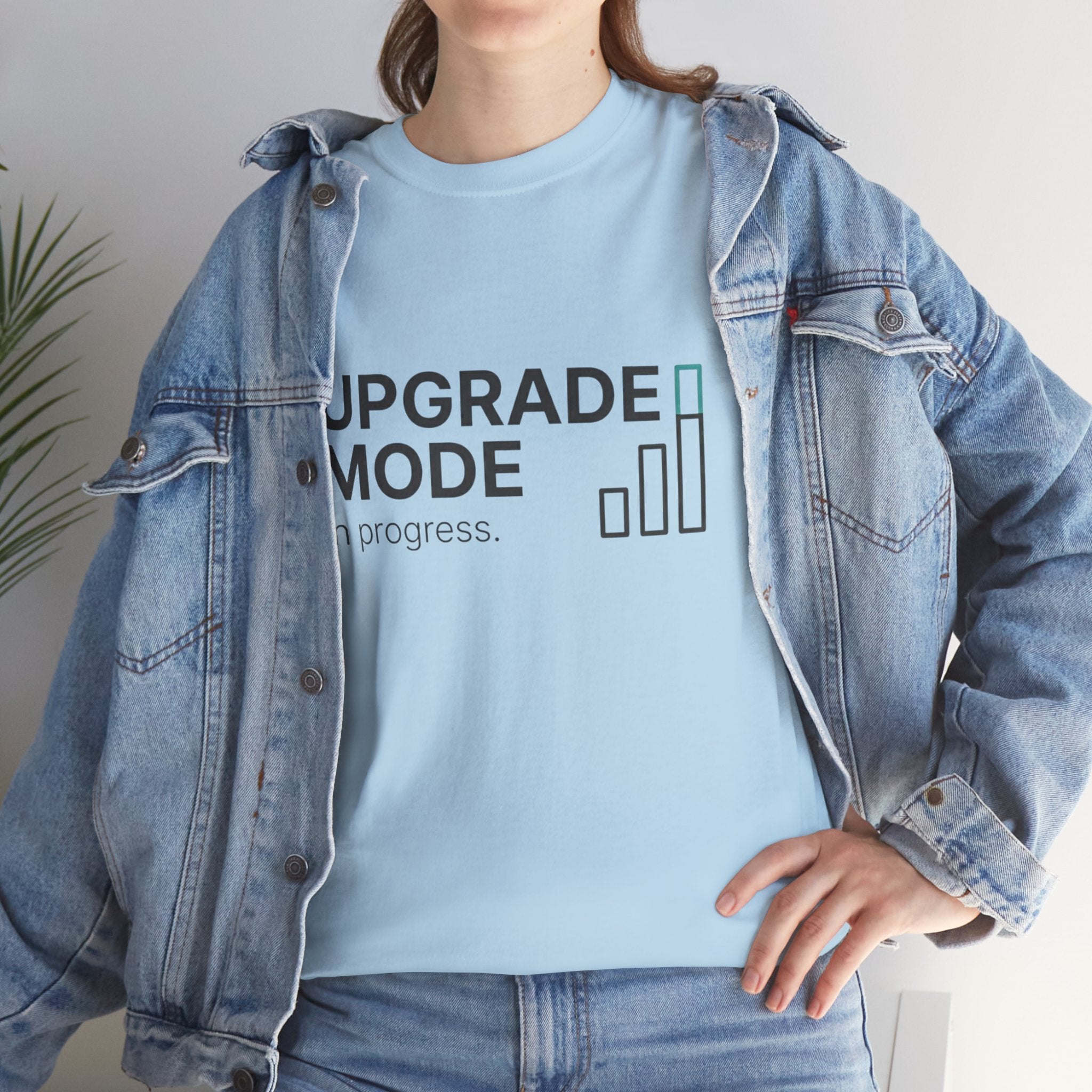 "Upgrade Mode" Motivational Tee (front: Upgrade Mode, back: Becoming better than before)