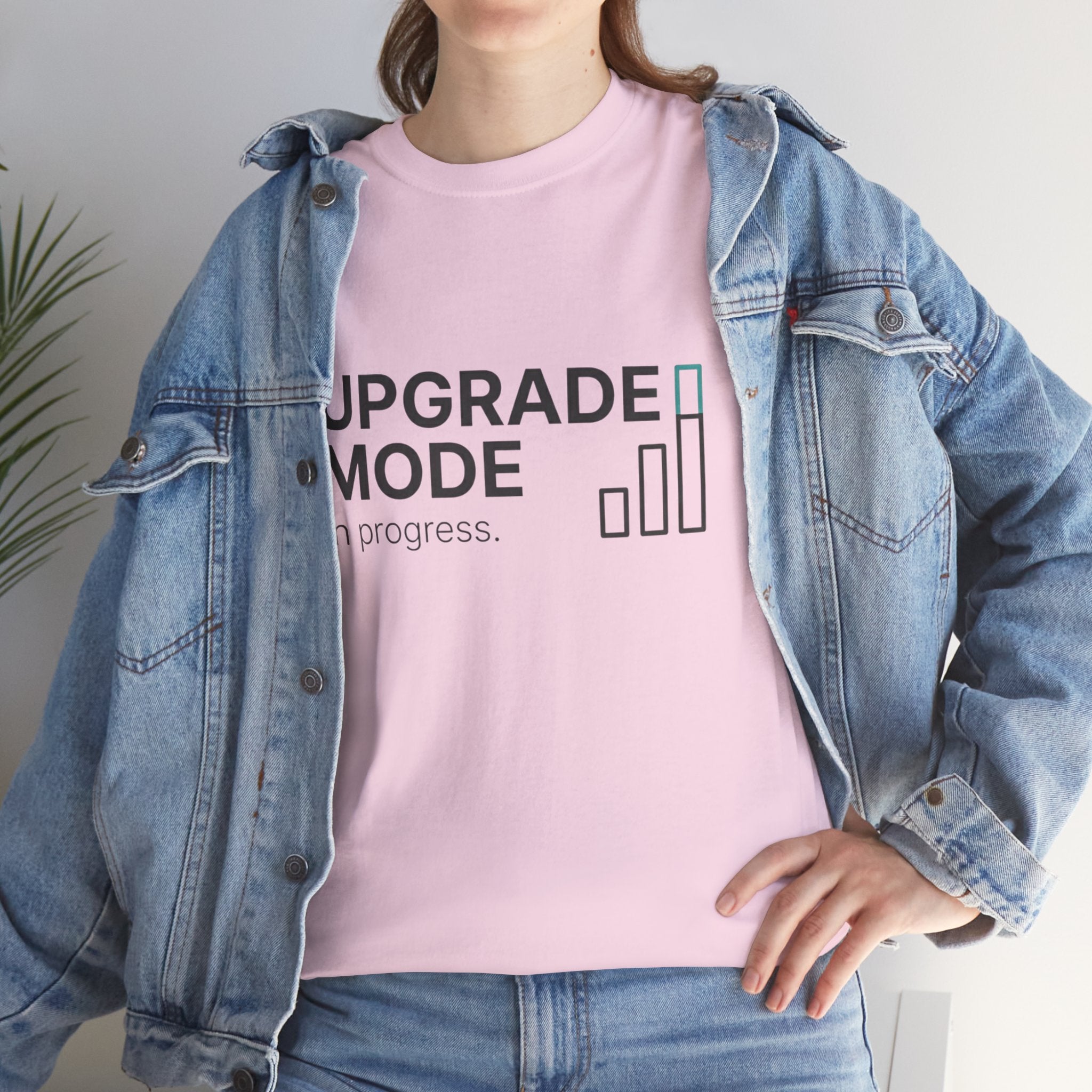 "Upgrade Mode" Motivational Tee (front: Upgrade Mode, back: Becoming better than before)