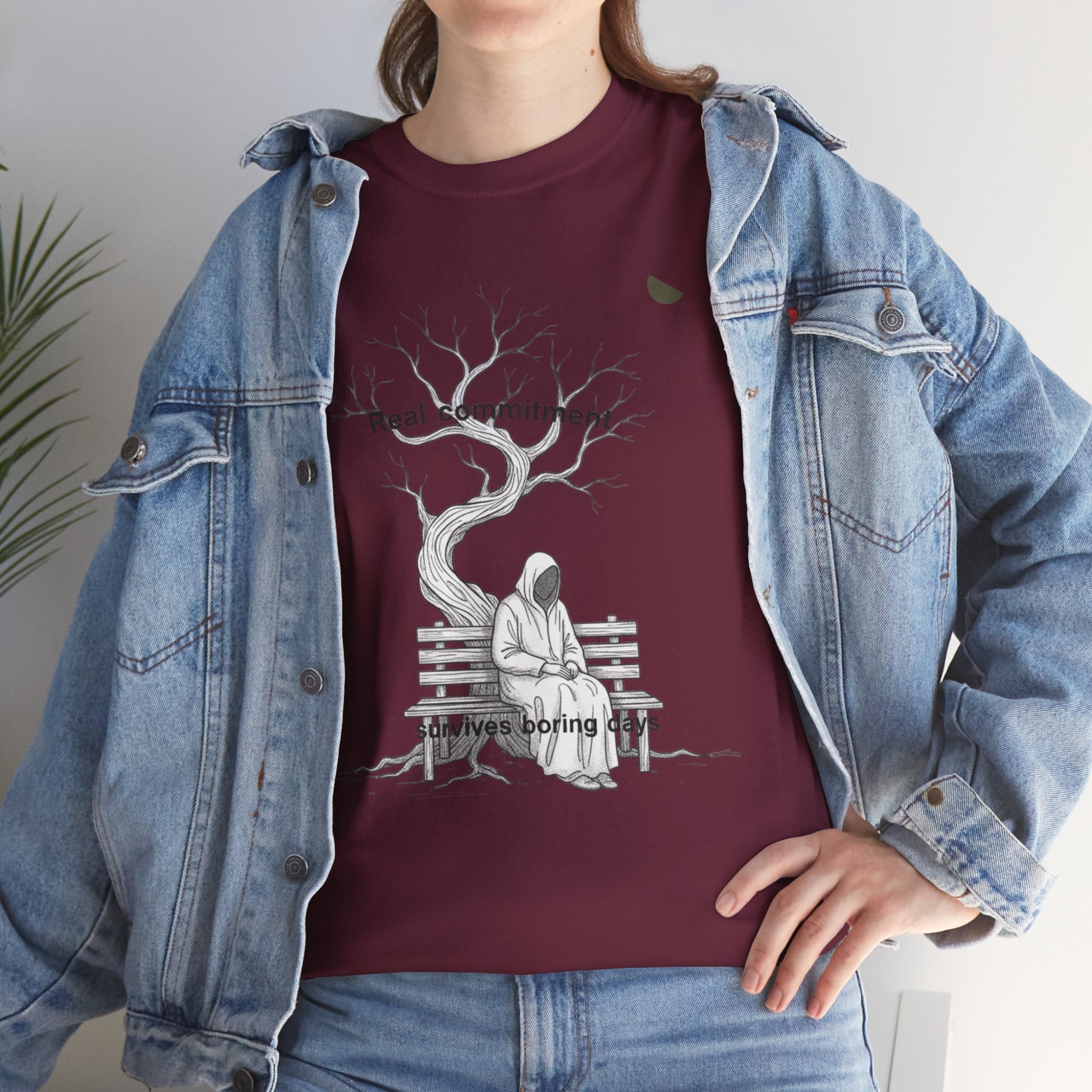 Real commitment Tee — 'Feel Something' Graphic Cotton T-Shirt