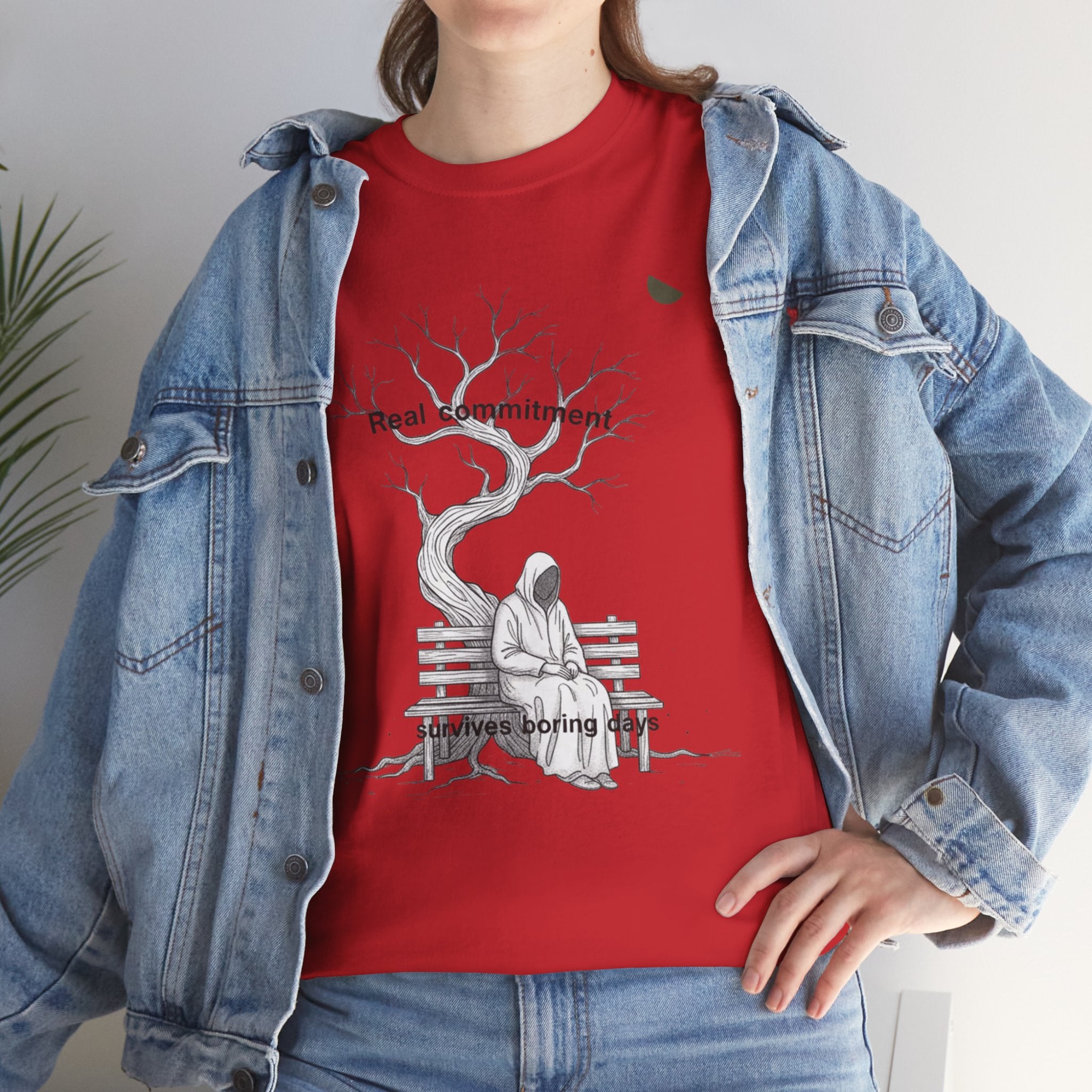 Real commitment Tee — 'Feel Something' Graphic Cotton T-Shirt
