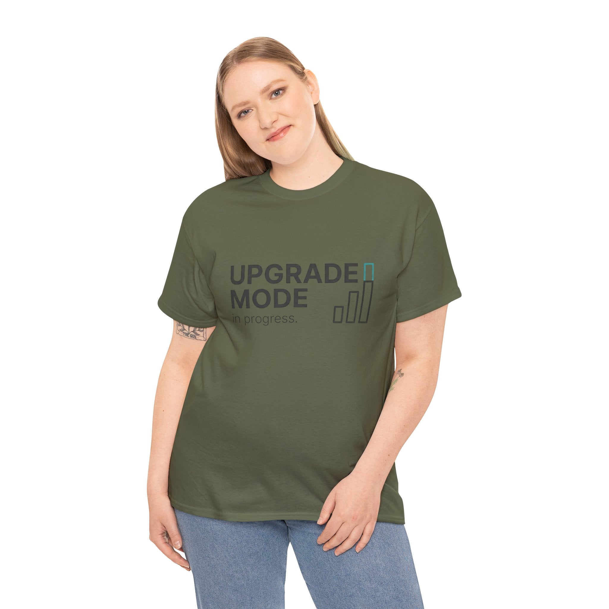 "Upgrade Mode" Motivational Tee (front: Upgrade Mode, back: Becoming better than before)