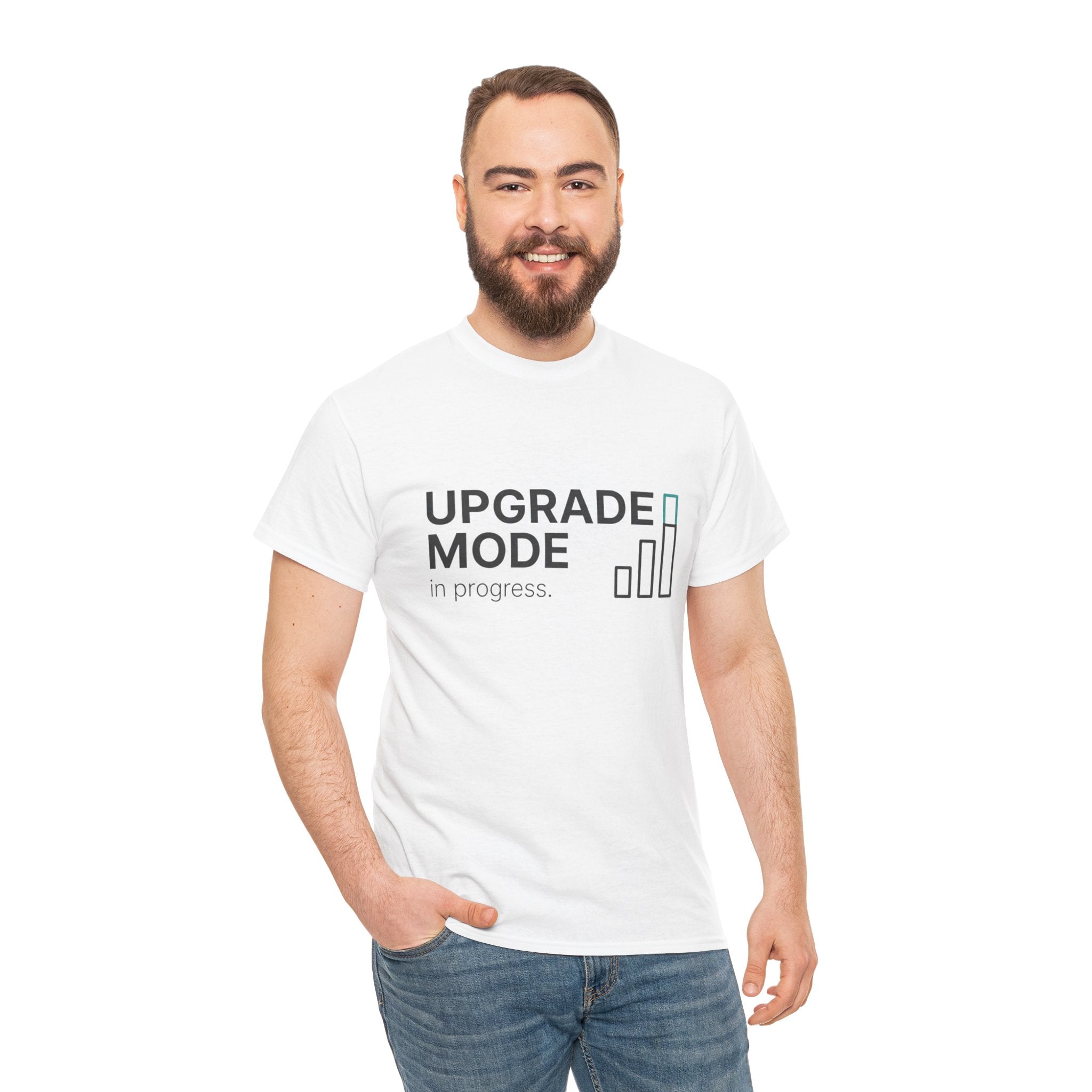 "Upgrade Mode" Motivational Tee (front: Upgrade Mode, back: Becoming better than before)