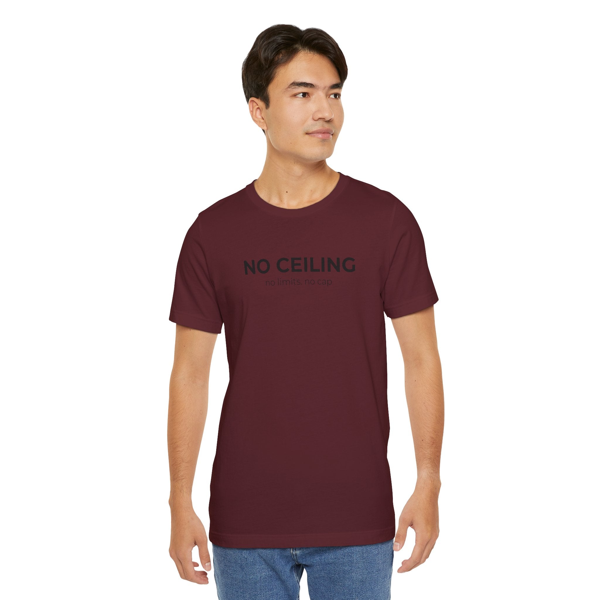 "No Ceiling / The Only Limit Was Never Real" Inspirational Graphic Tee
