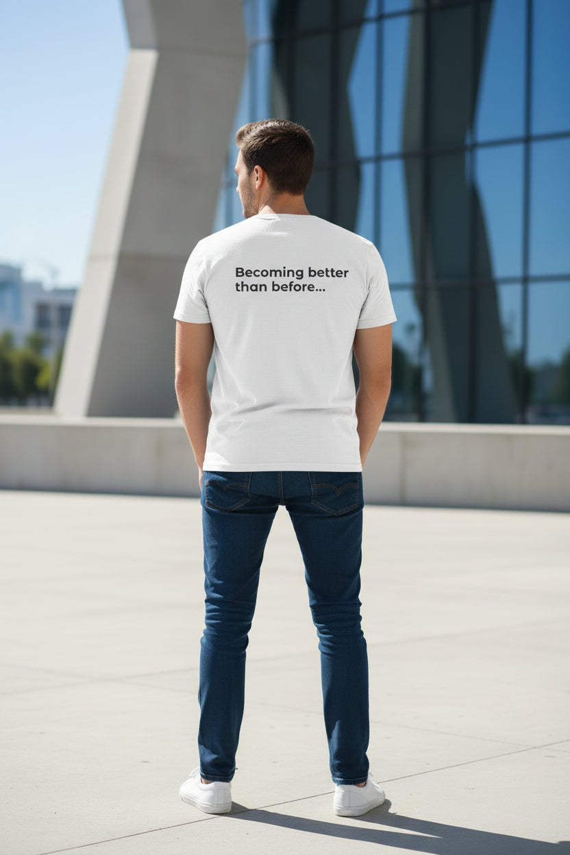 "Upgrade Mode" Motivational Tee (front: Upgrade Mode, back: Becoming better than before)